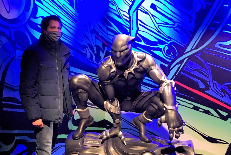 Paul Perez with Black Panther