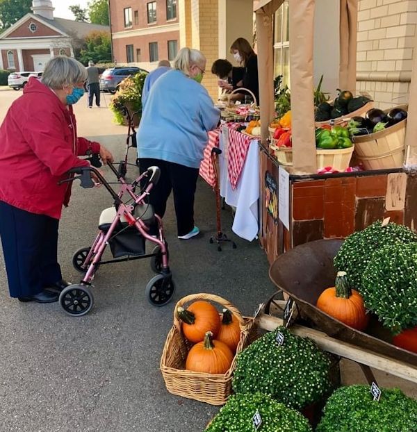 Seniors enjoy shopping.