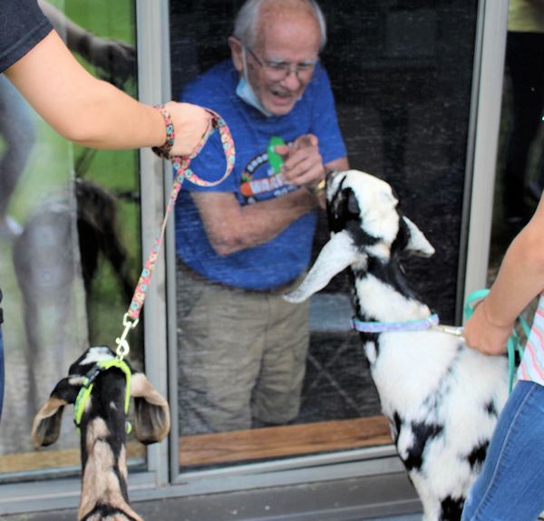 Seniors receive window visits