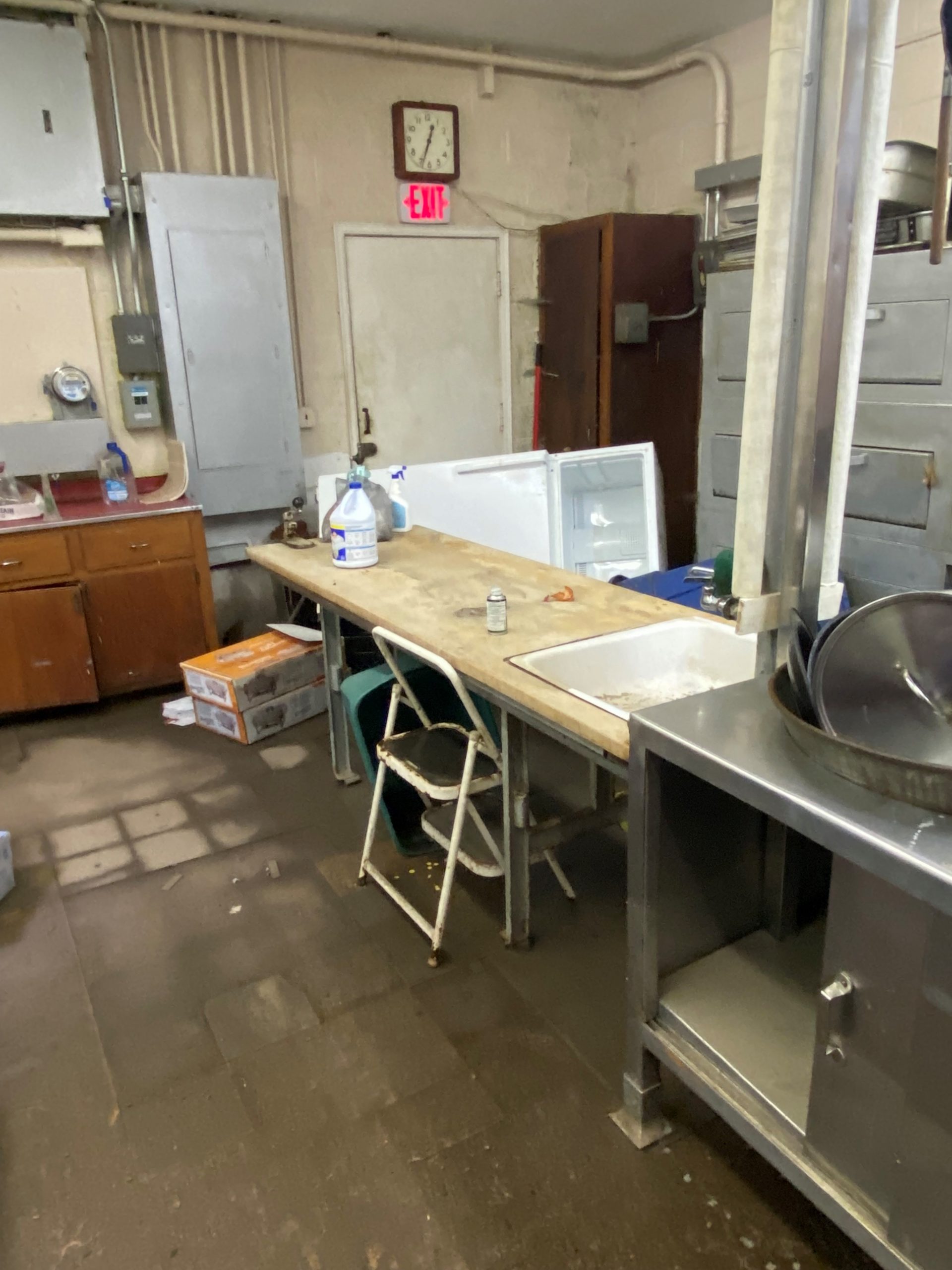 Flood in kitchen at Resurrection UMC