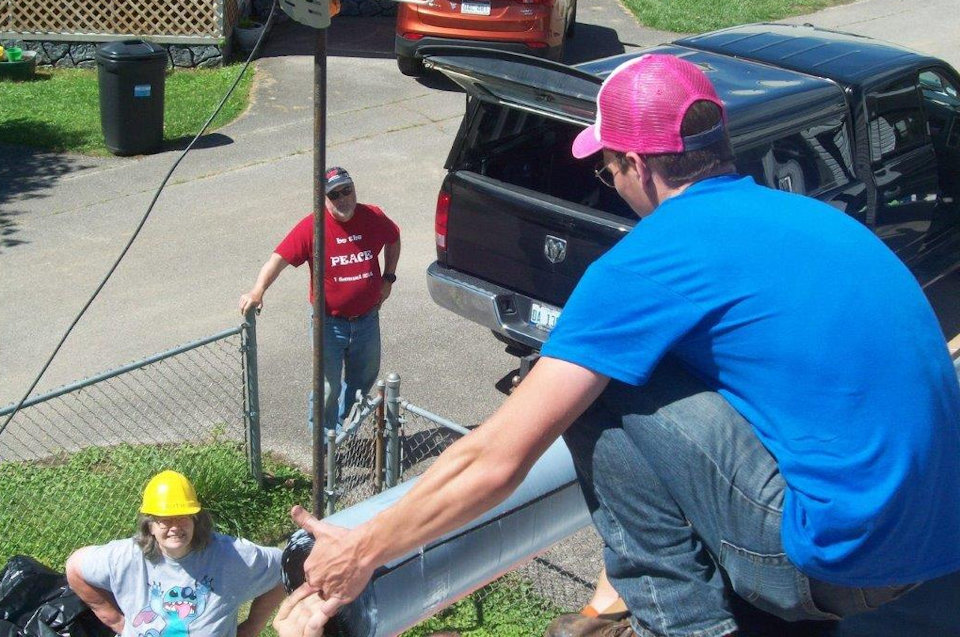 Work on a roof with ASP