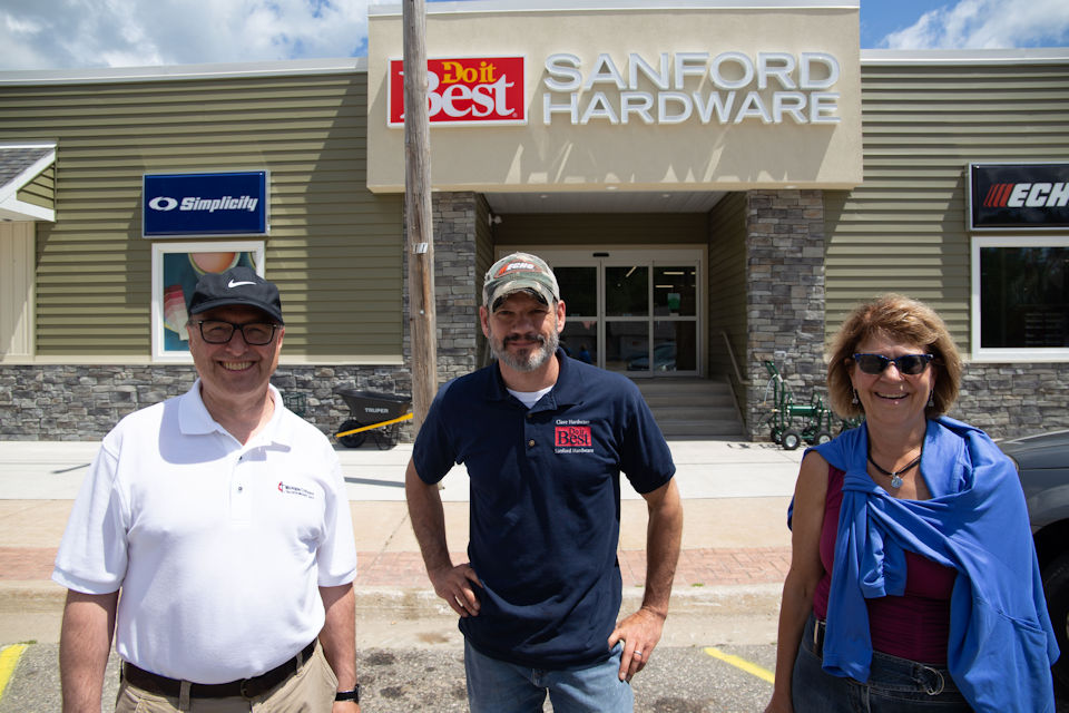 Bishop visits flood recovery in Sanford