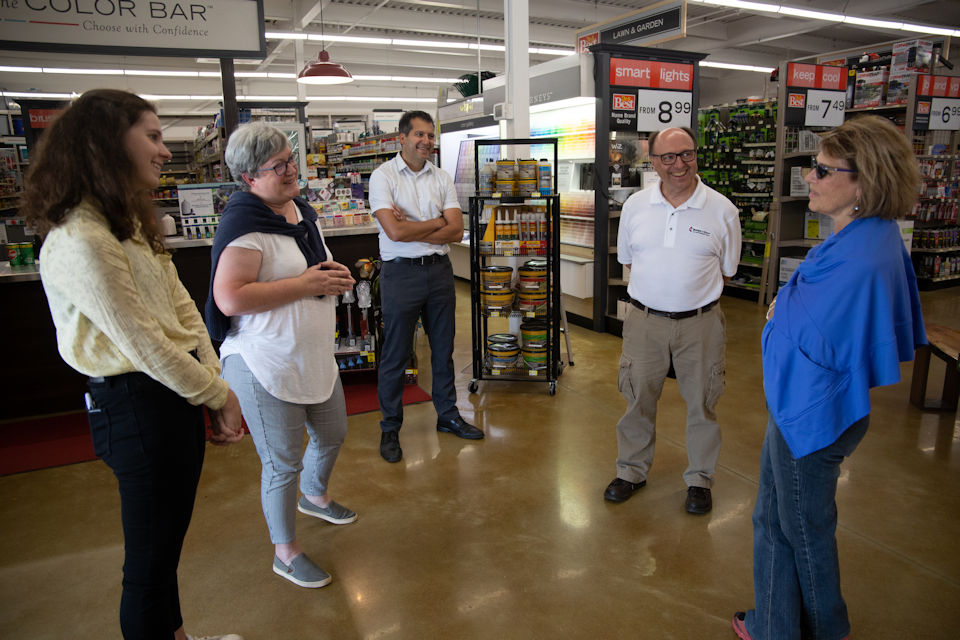 Hardware Store recovered from flood a year ago.