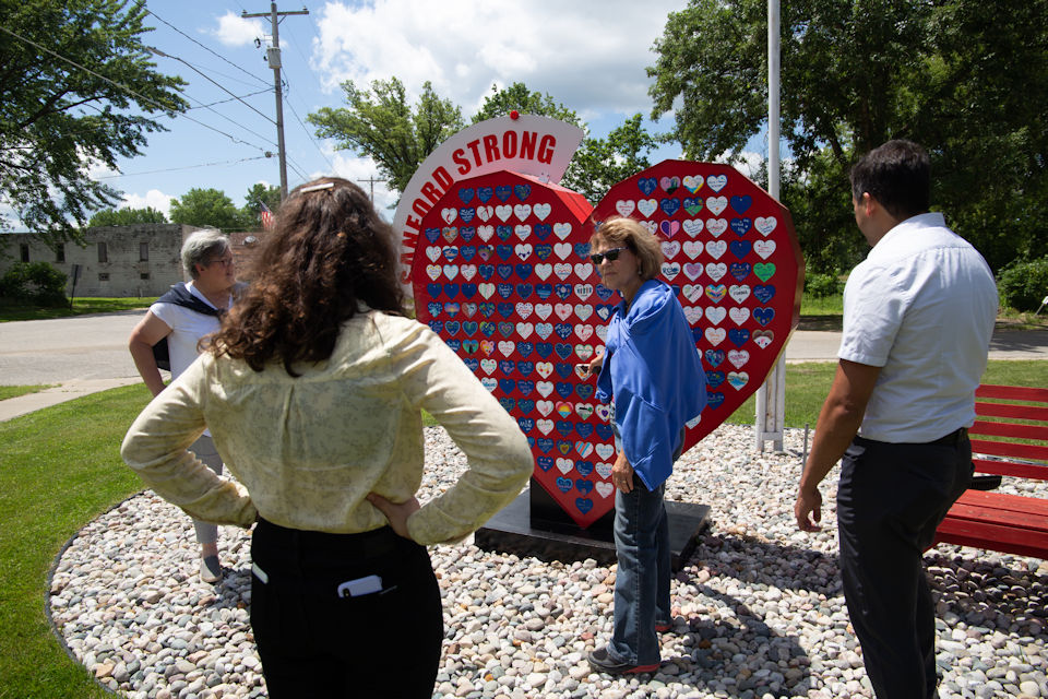 Sanford Strong amidst flood