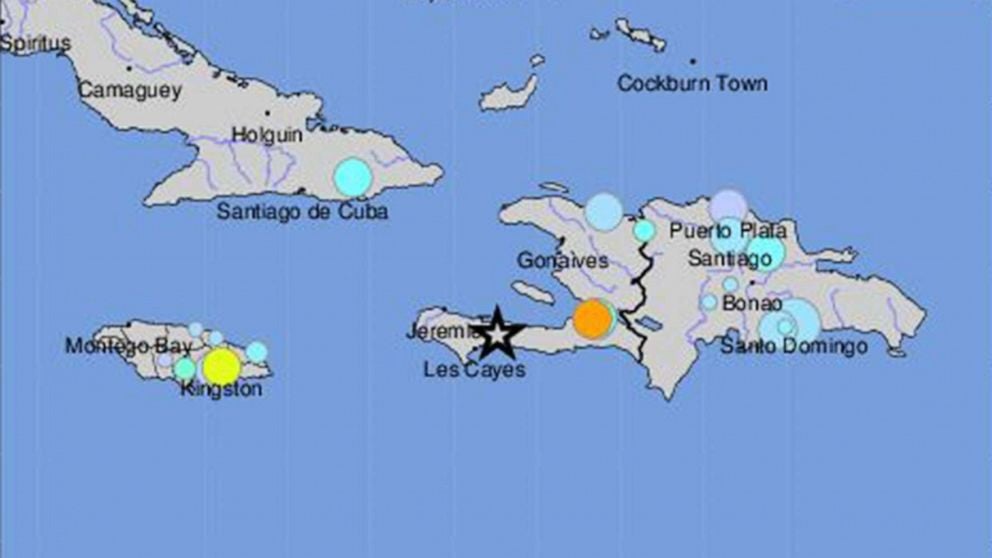 haiti earthquake world map