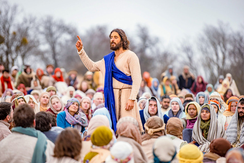 Jesus in a scene from The Chosen