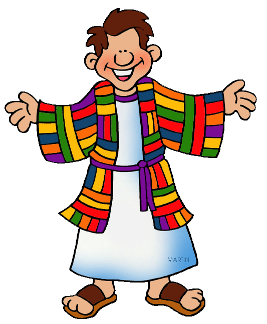 Joseph and colorful robe