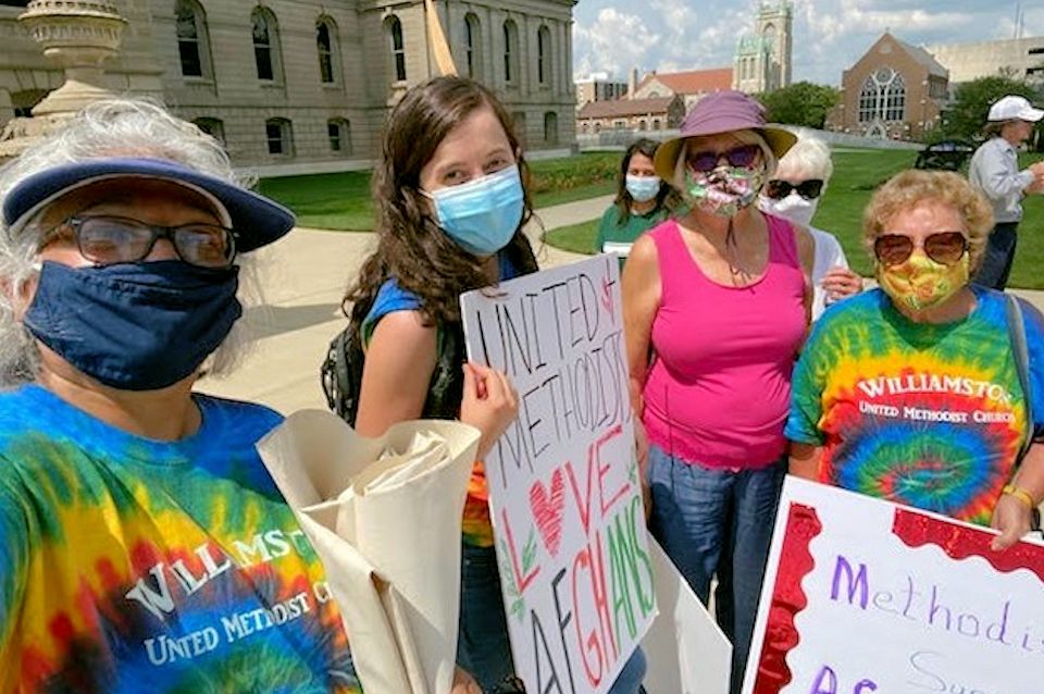 Williamston UMC marches for Afghan refugees