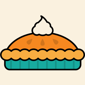 pumpkin pie icon