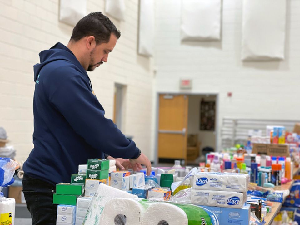 Supplies for victims of tornadoes