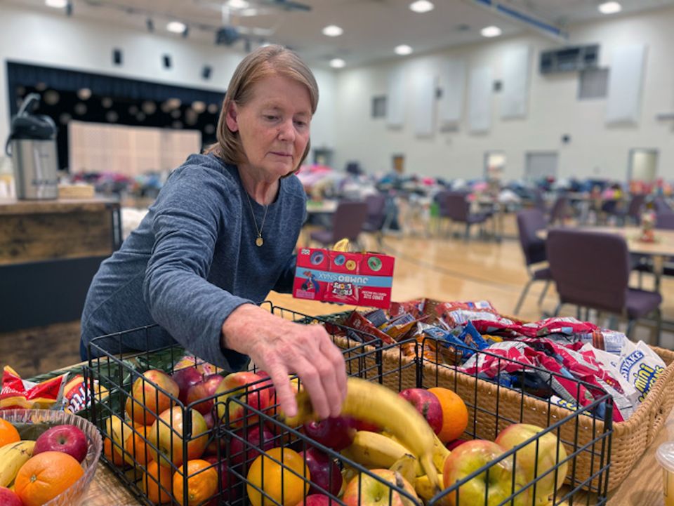 Food for survivors of tornadoes