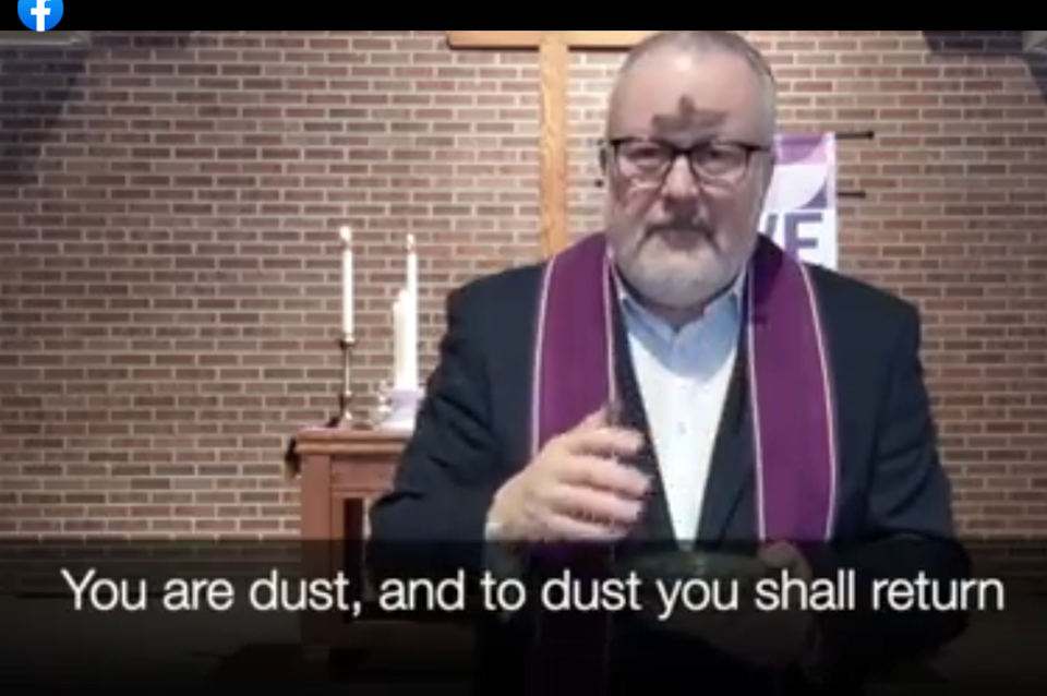 Ash Wednesday worship in North Muskegon