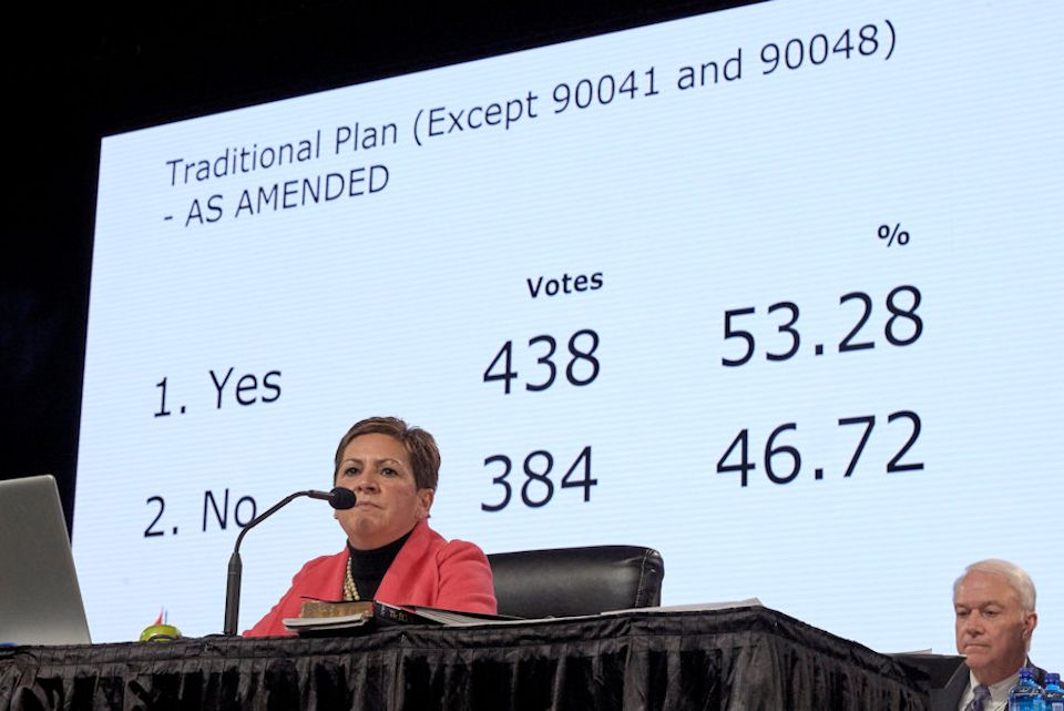 Traditional Plan for United Methodist Church previails