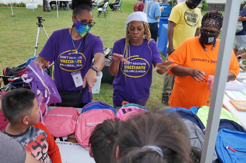 Love in action at vaccine clinic