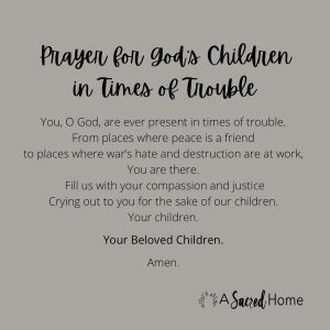 Prayer for God's Children in Times of Trouble