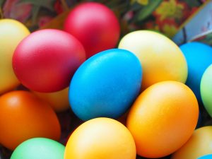 colorful easter eggs