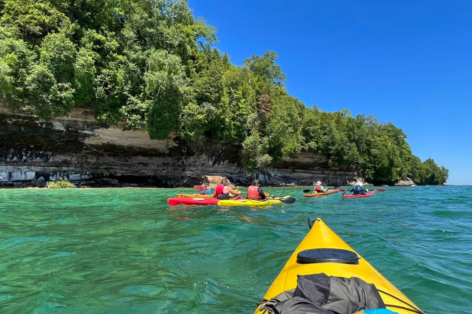 Kayaking on the lake