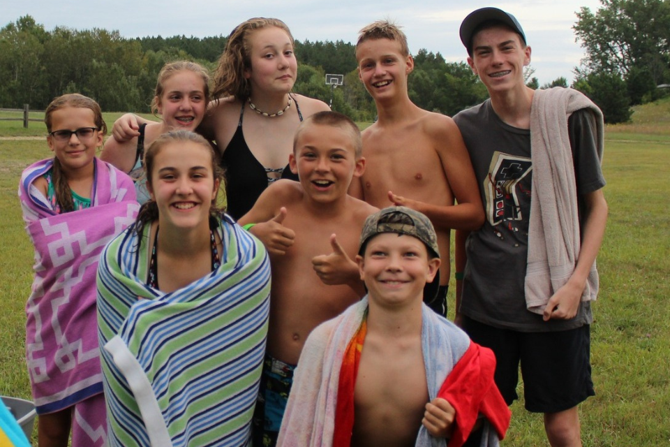 Campers at Lake Louise Christian Summer Camp