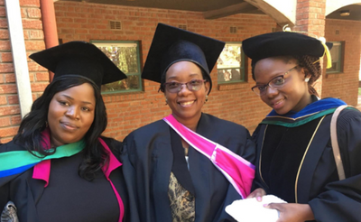 Three university graduates