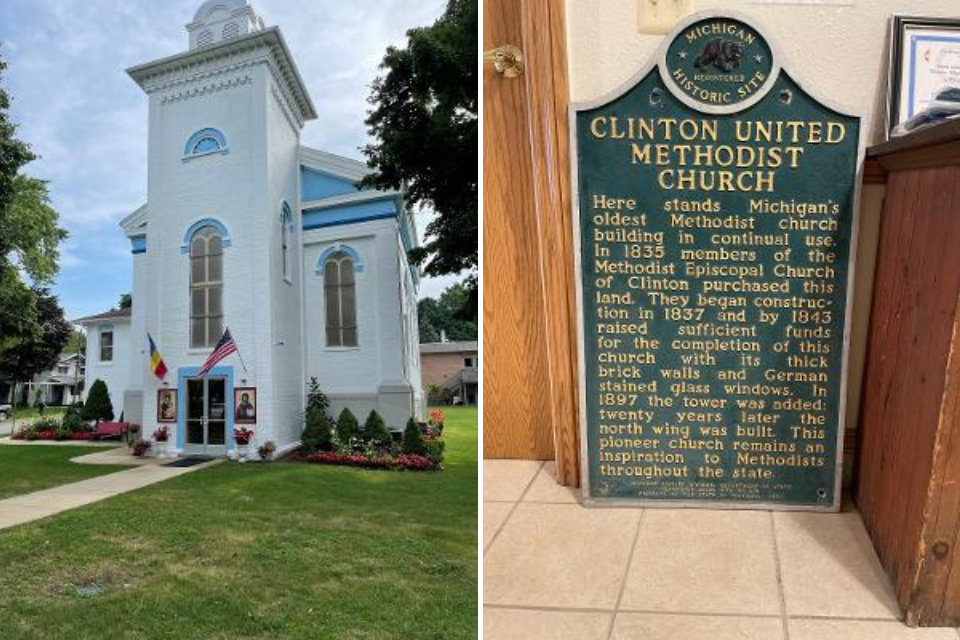 The former historic Clinton United Methodist Church