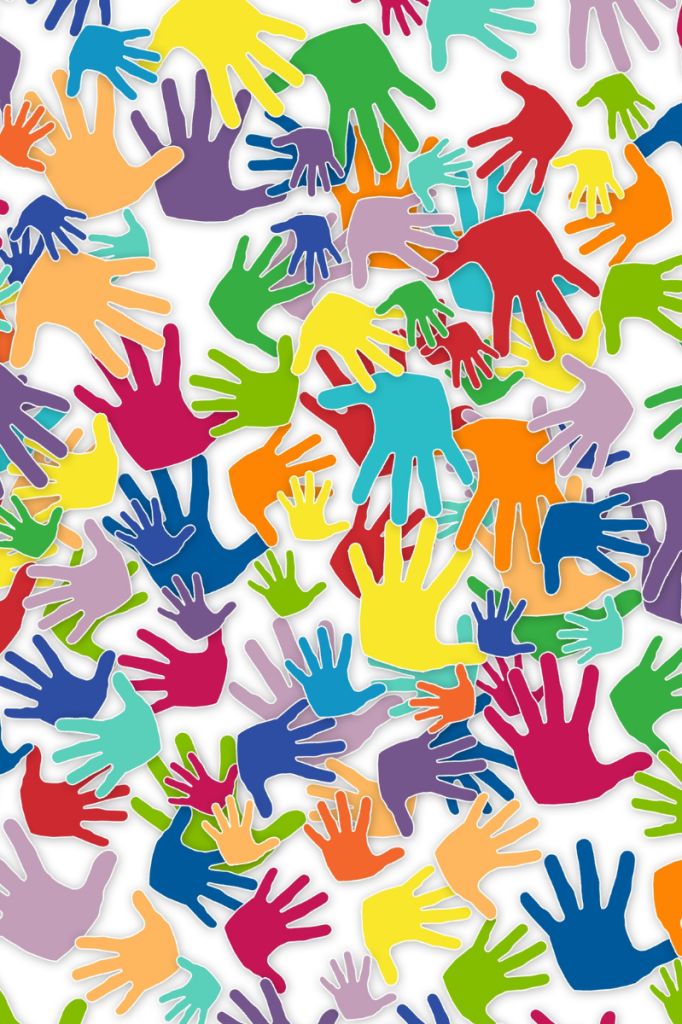 vertical hands