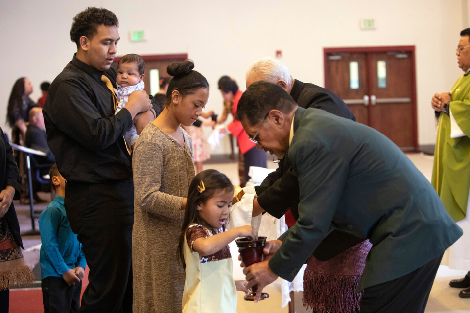 Receiving communion