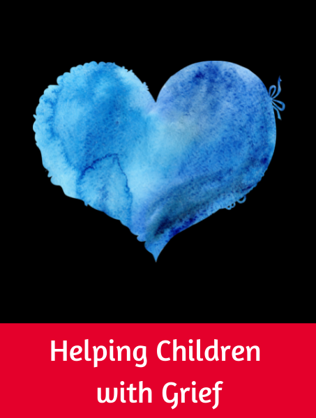 Helping children with grief button