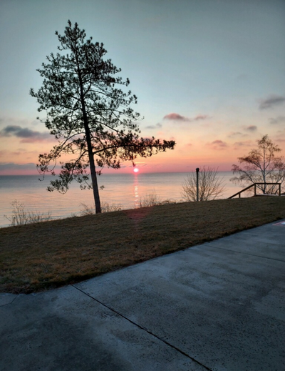 Sunset over Lake Huron