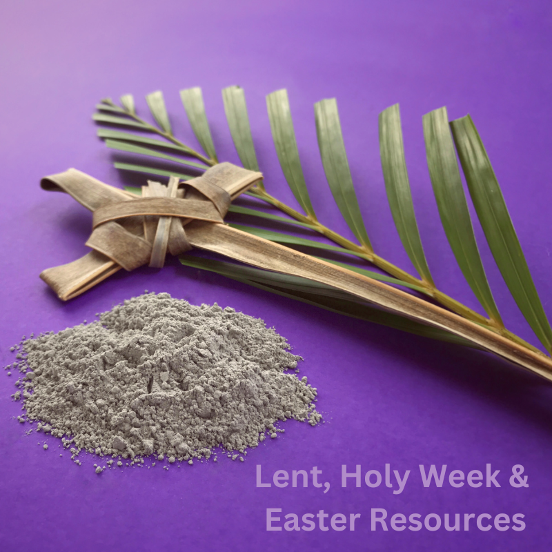 ashes, palm cross, palm branch