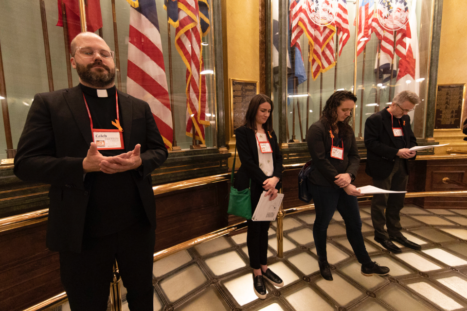 Praying in the Michigan State Capitol