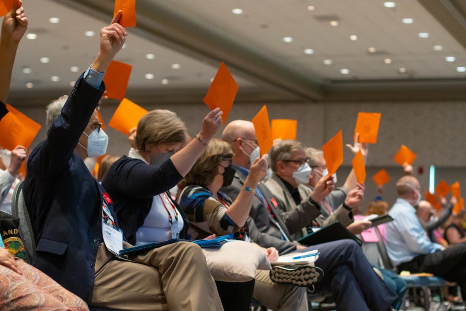 Voting at Annual Conference