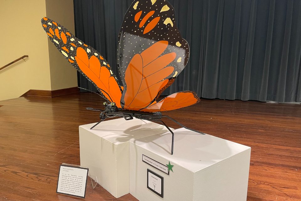 Butterfly sculpture