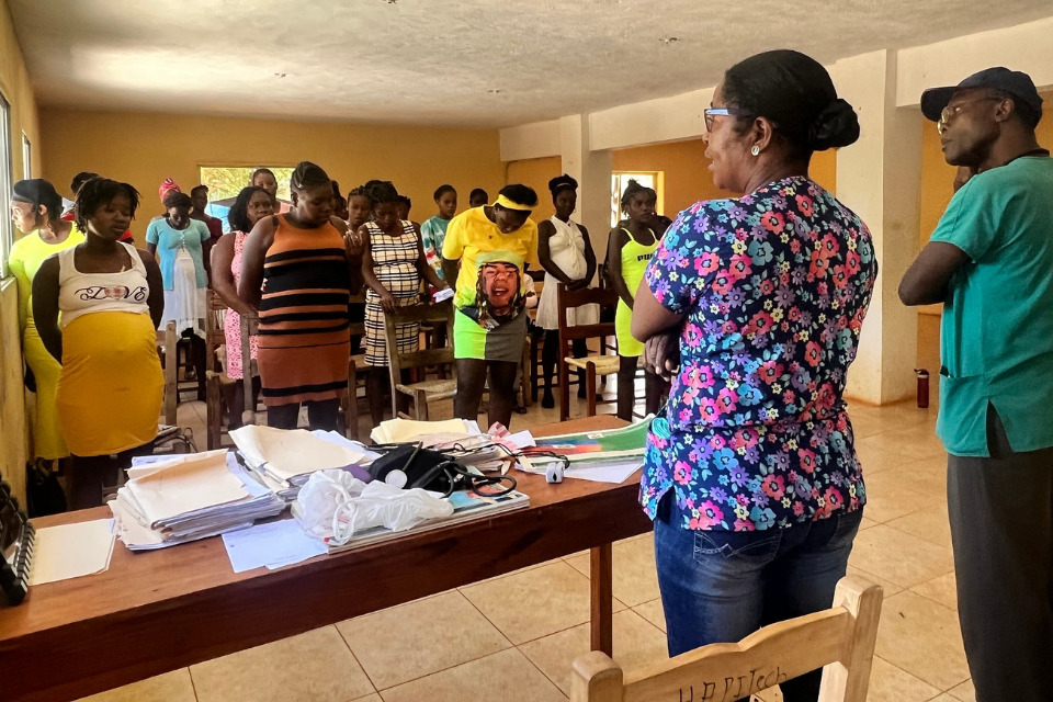 Training nurses in Haiti