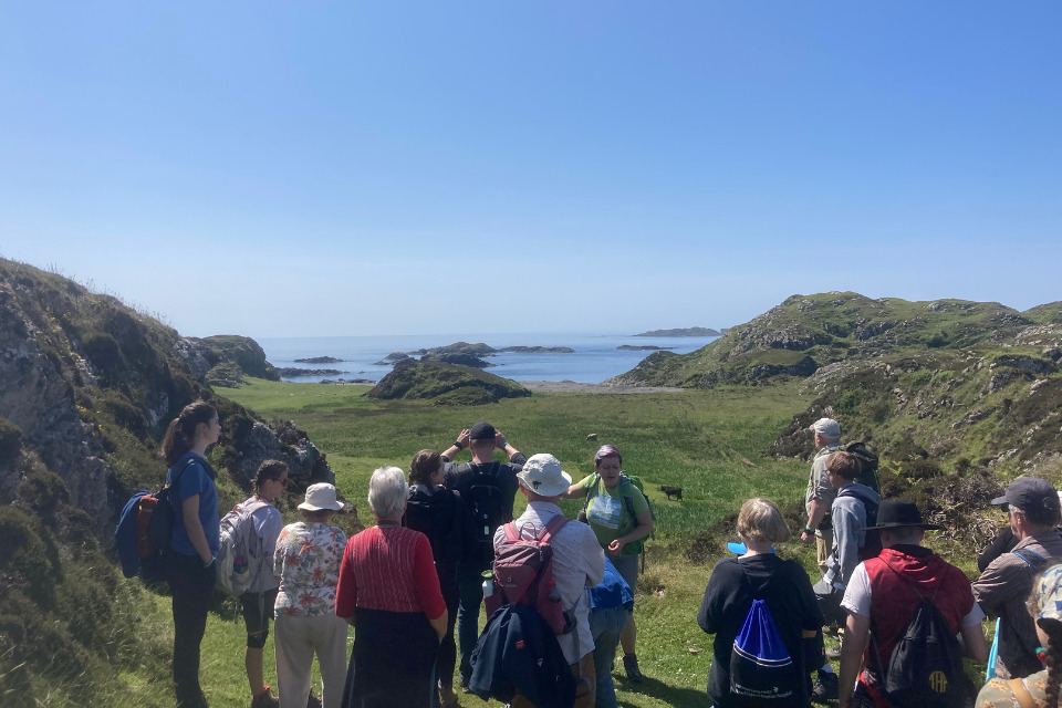 Pilgrimage group in Iona