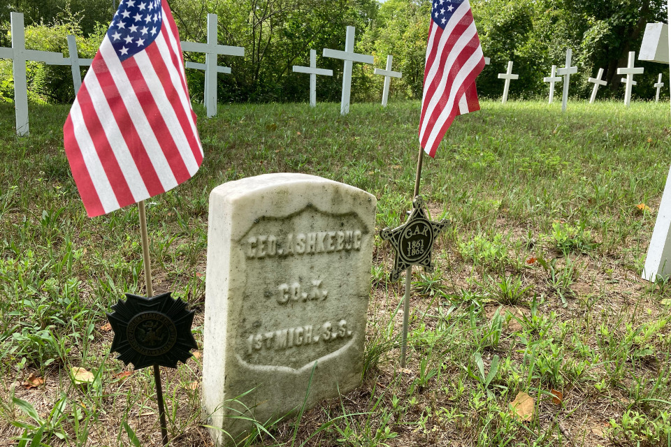 Native cemetery in Leelanau County