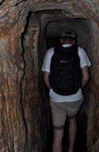Walking through Hezekiah's Tunnel