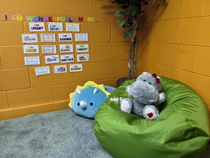 Low-sensory space for children