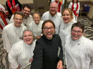 All eight ordinands of the class of 2023