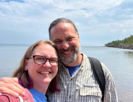 Two people vacationing in the Upper Peninsula