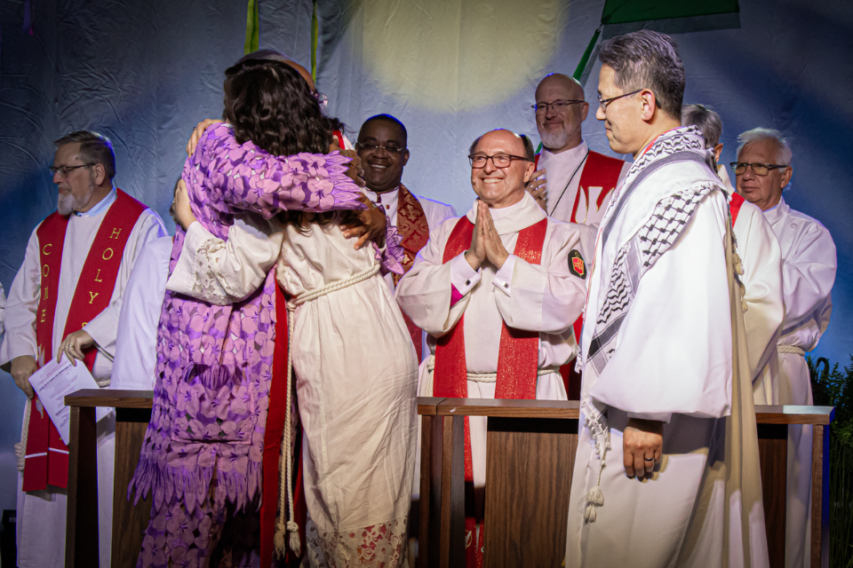Elder being ordained