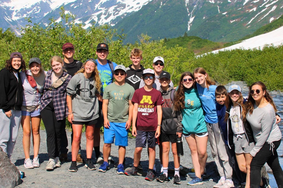Youth group in Alaska