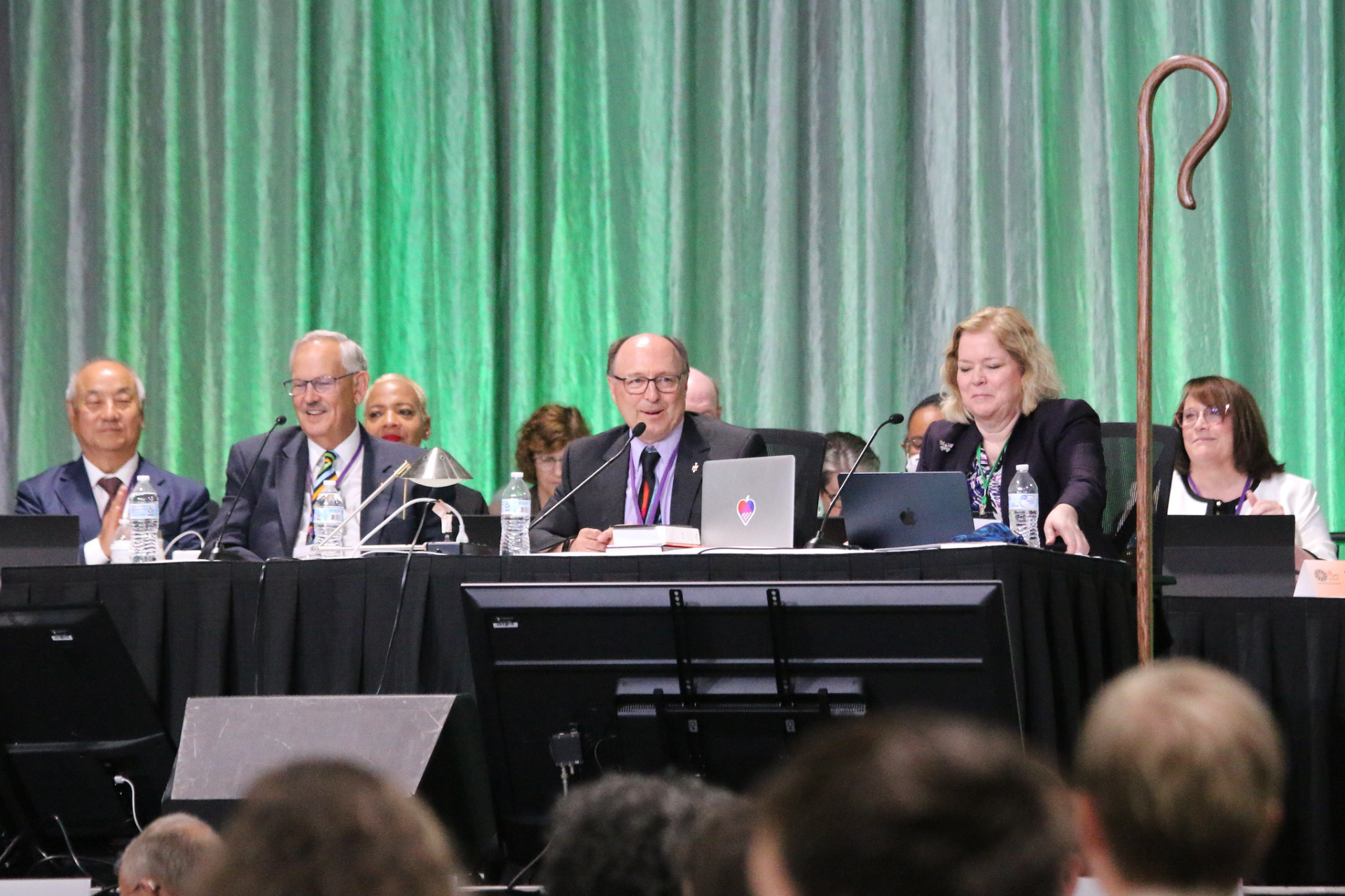 Bishop presiding during conference