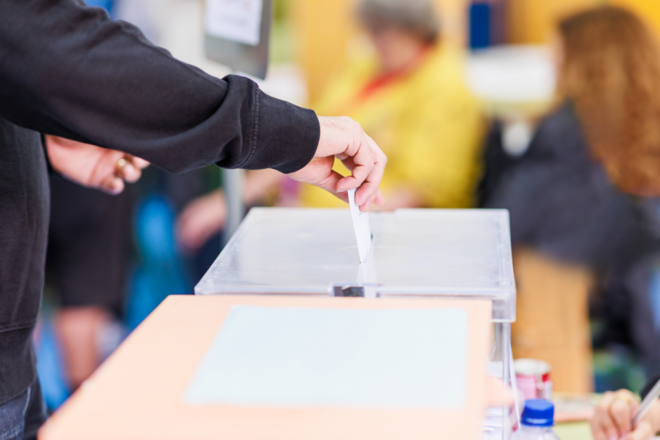 Placing a voting ballot