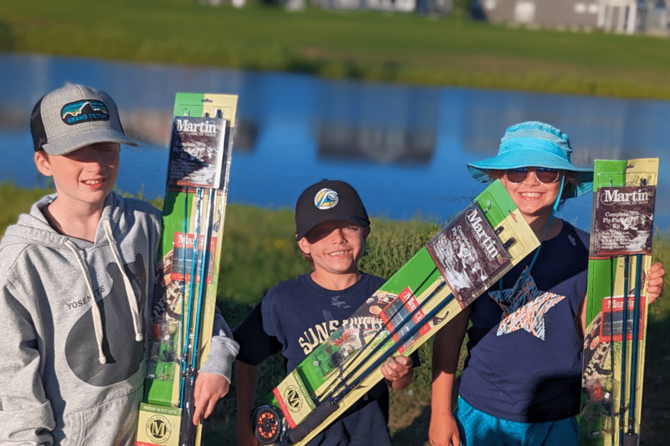 Boys with fishing rods