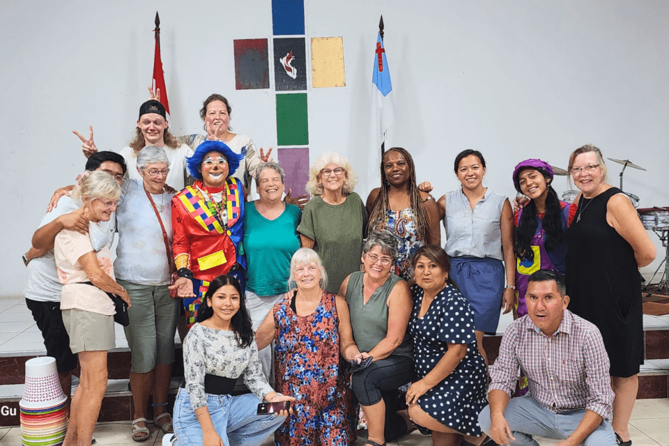 Mission volunteers were surprised by a clown