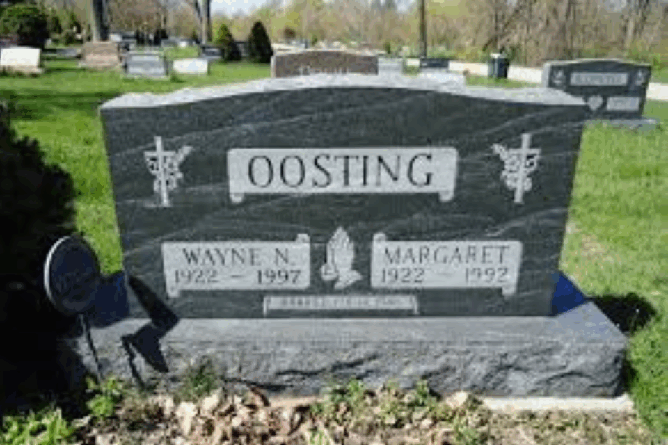 Grave site headstone