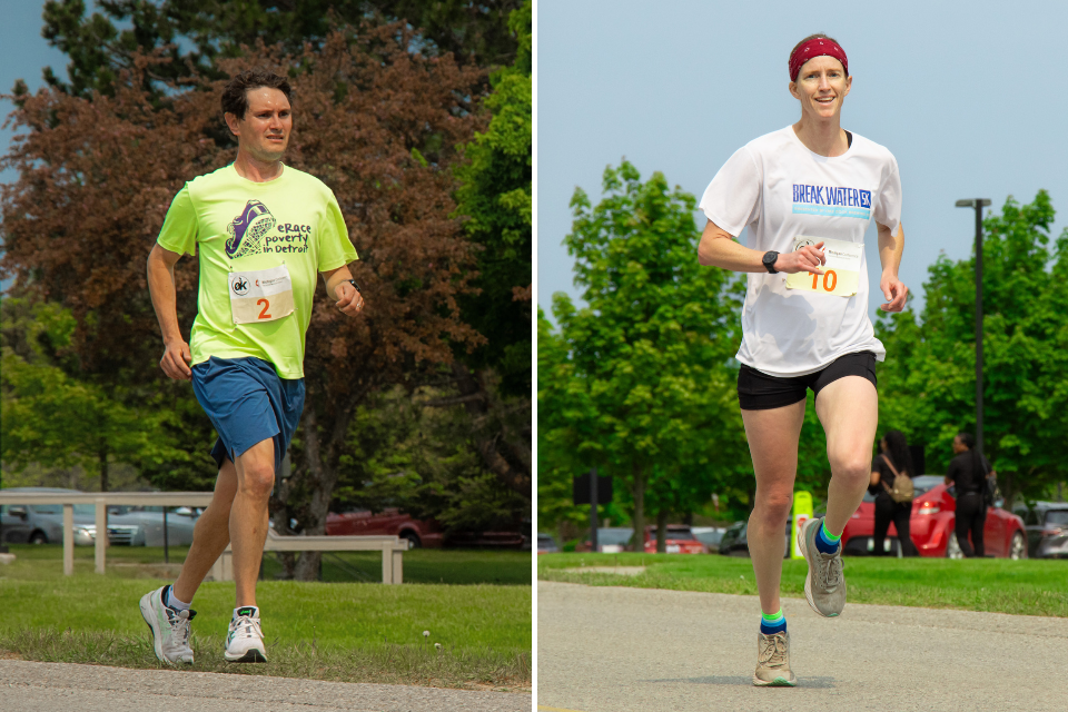 Two runners