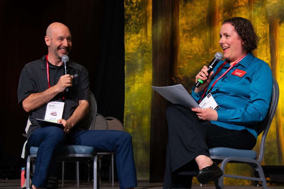 Interview between two people