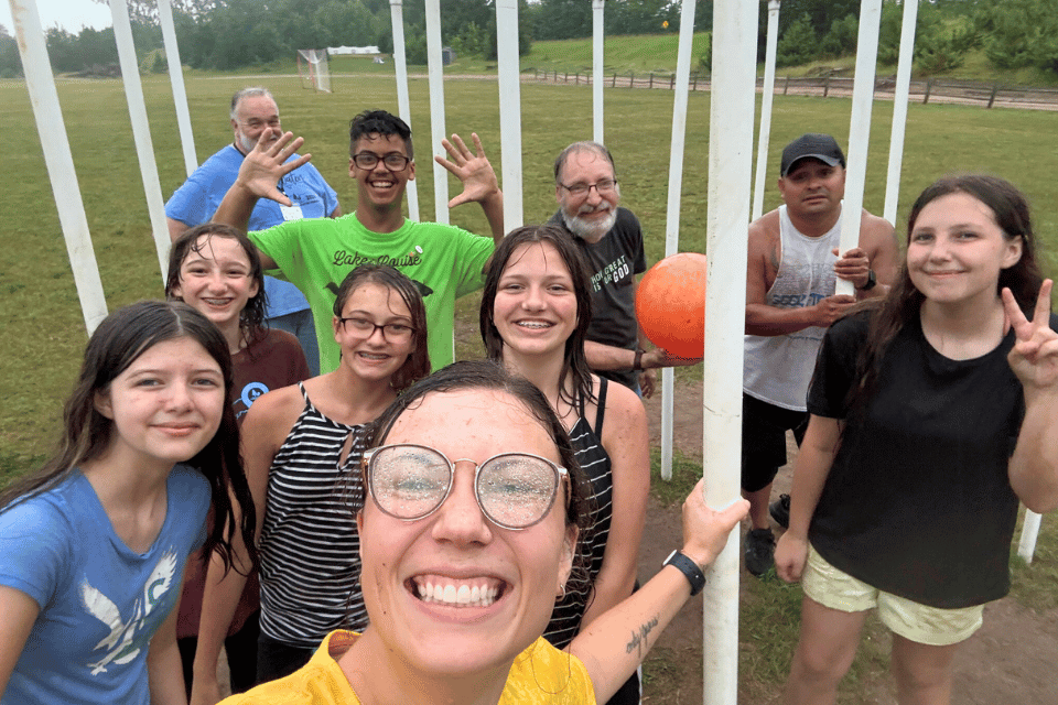 Campers engage in service projects at camp