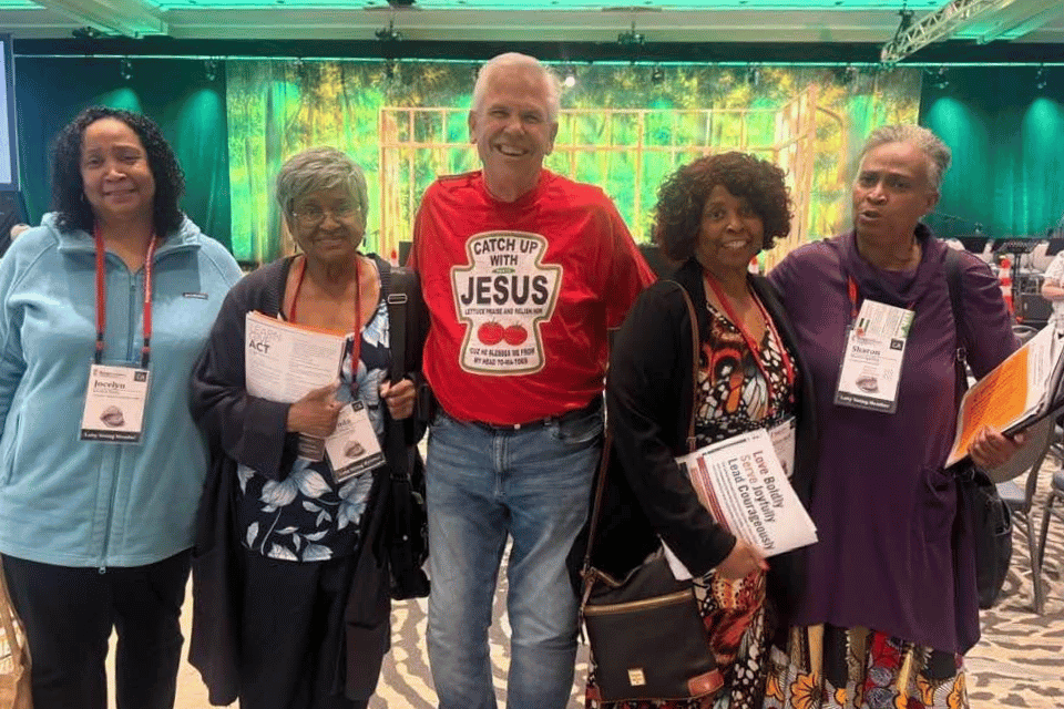 Church members at a conference